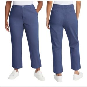 G.H. Bass & Co. Women’s Ankle Chino Pant Blue Sz 10